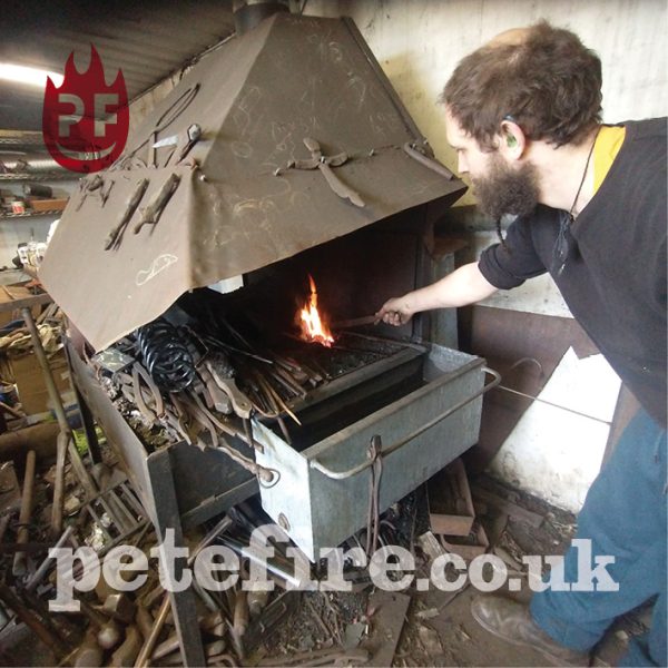 Petefire Artist Blacksmith Forge, St Albans, Herts.